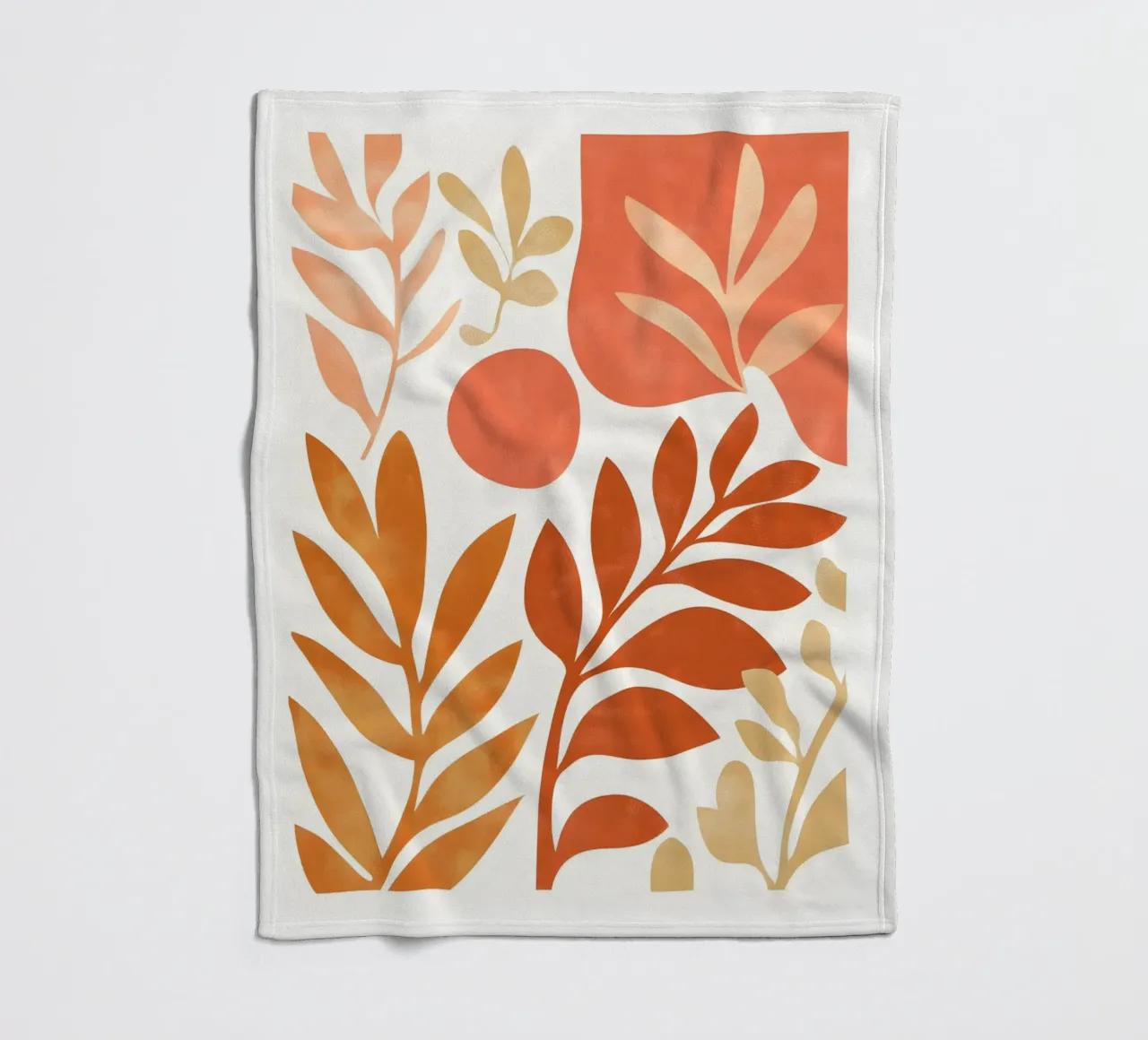 Botanical Abstract coperta in pile da Gypsy Galleria