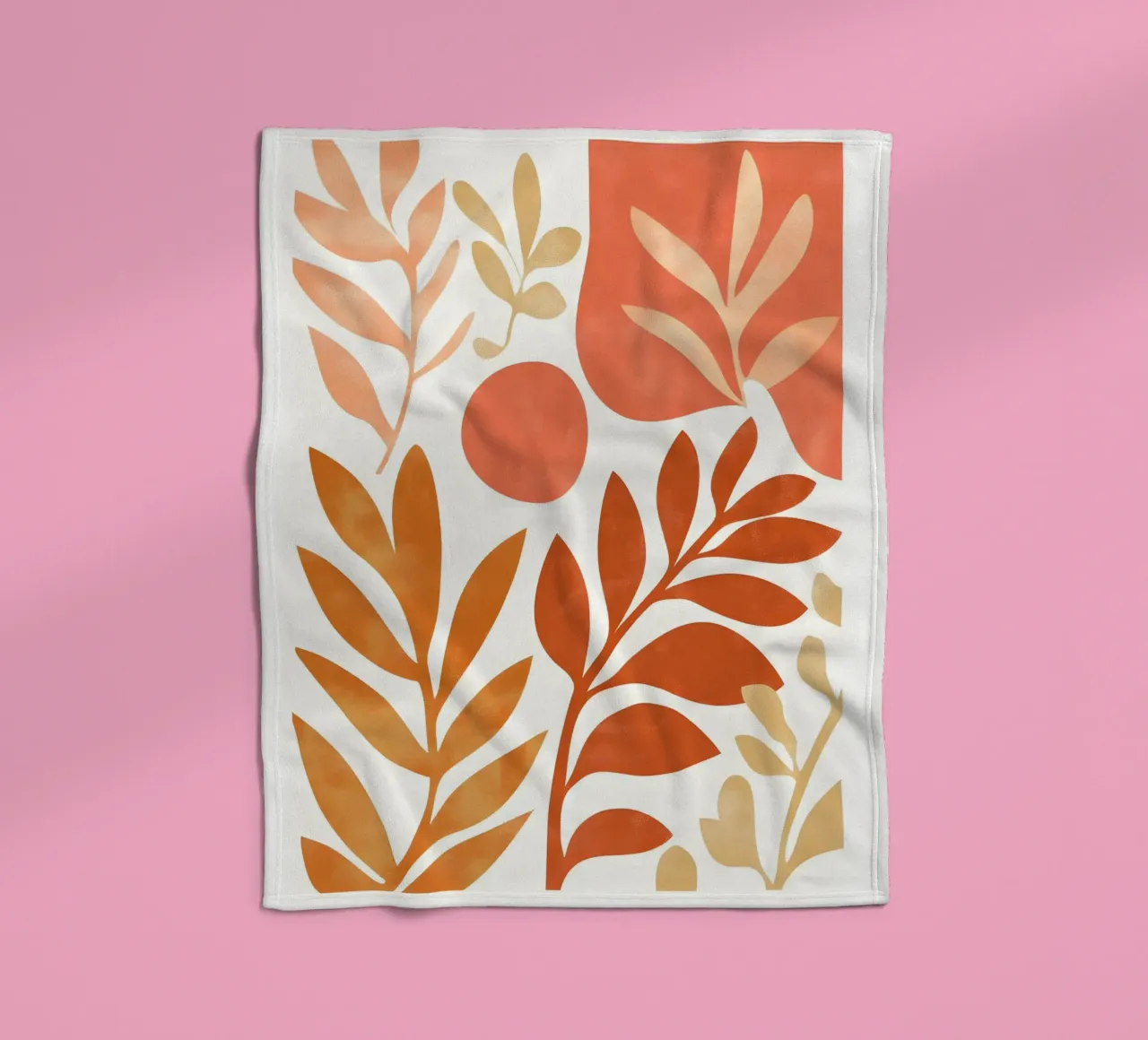 Botanical Abstract coperta in pile da Gypsy Galleria