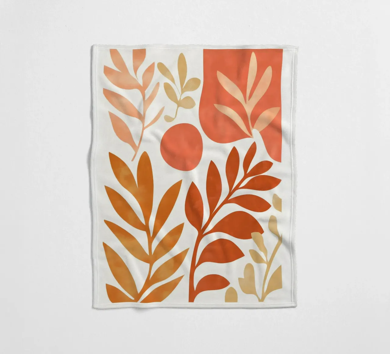 Botanical Abstract coperta in pile da Gypsy Galleria