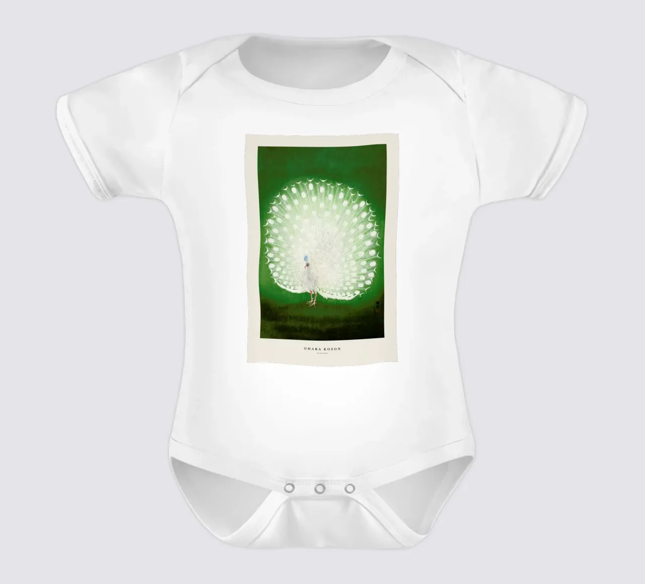 Koson - Peacock body neonato maniche corte da Vintage by JUNIQE