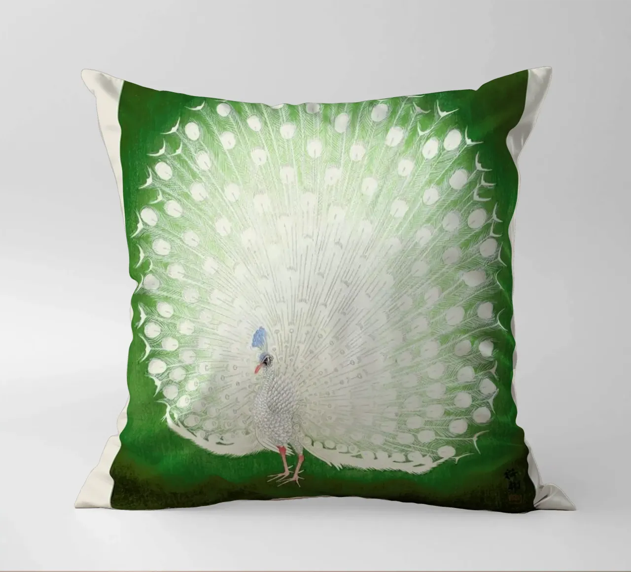 Koson - Peacock cuscino da Vintage by JUNIQE