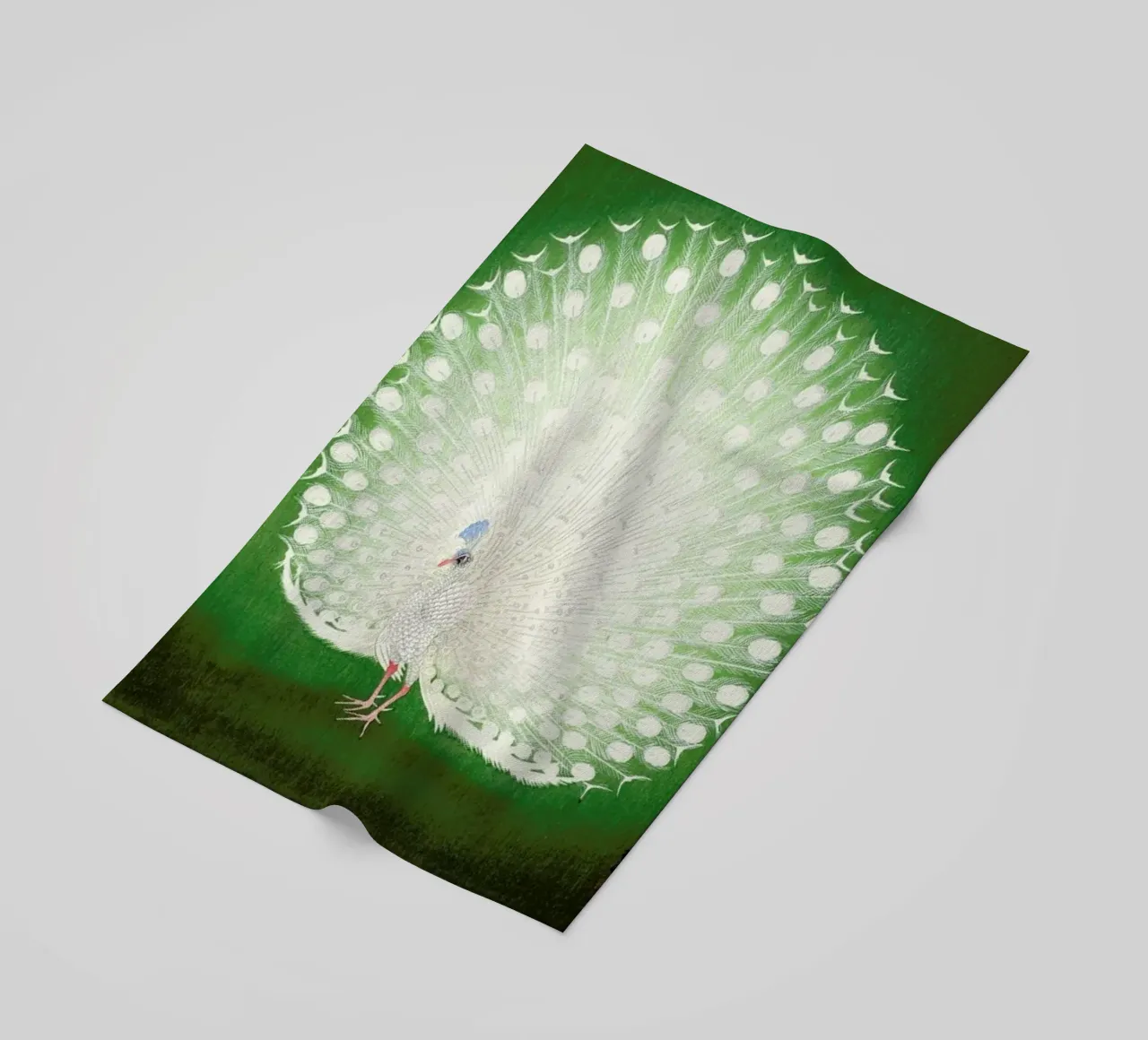 Koson - Peacock telo mare da Vintage by JUNIQE