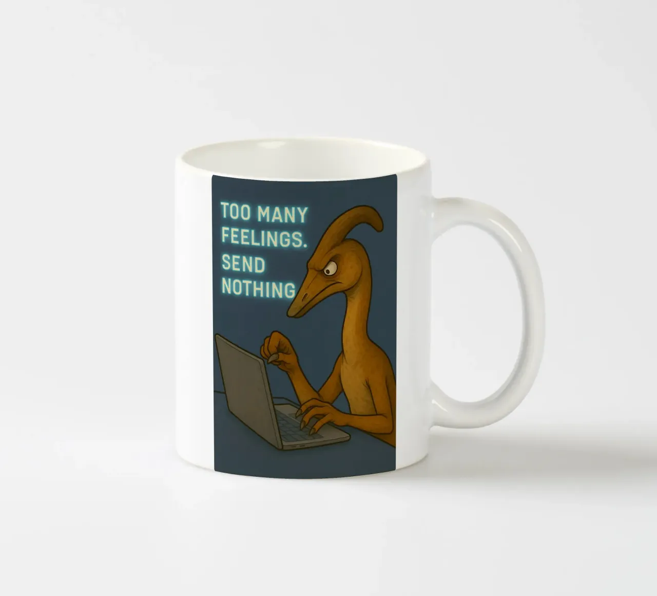 Funny Struthiomimus Meme tazza in ceramica da Funny Humor Art
