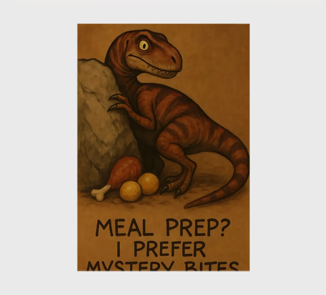 Funny Herrerasaurus Meme notebook by Funny Humor Art