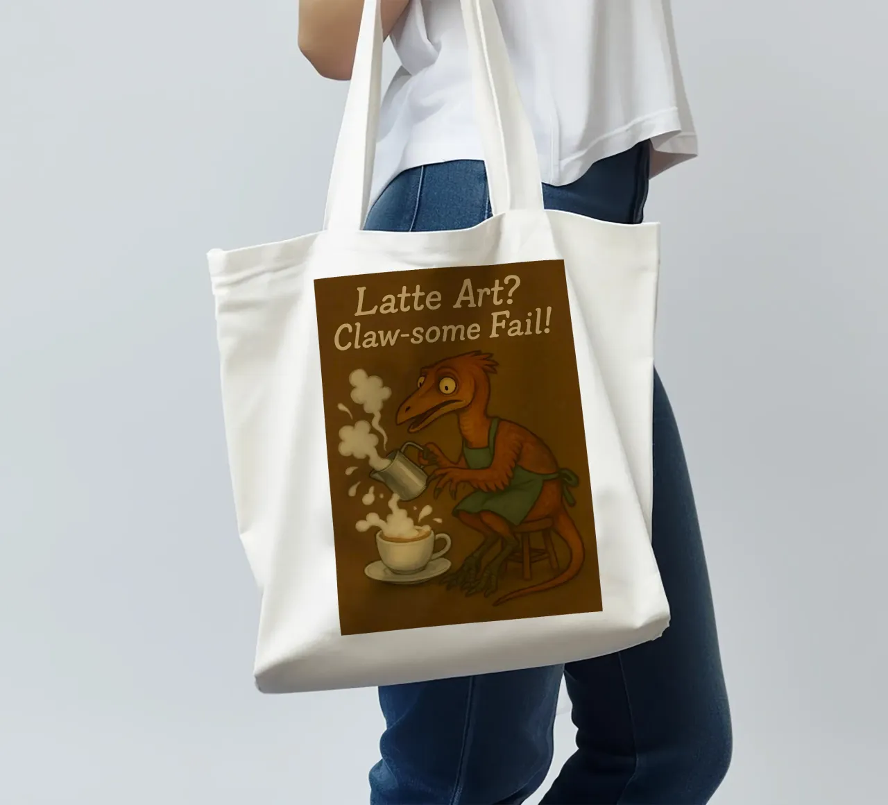 Funny Chirostenotes meme tote bag by Funny Humor Art