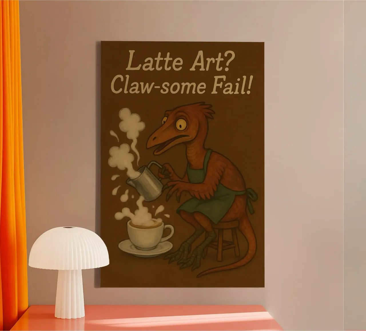 Funny Chirostenotes meme canvas with Floater frame by Funny Humor Art