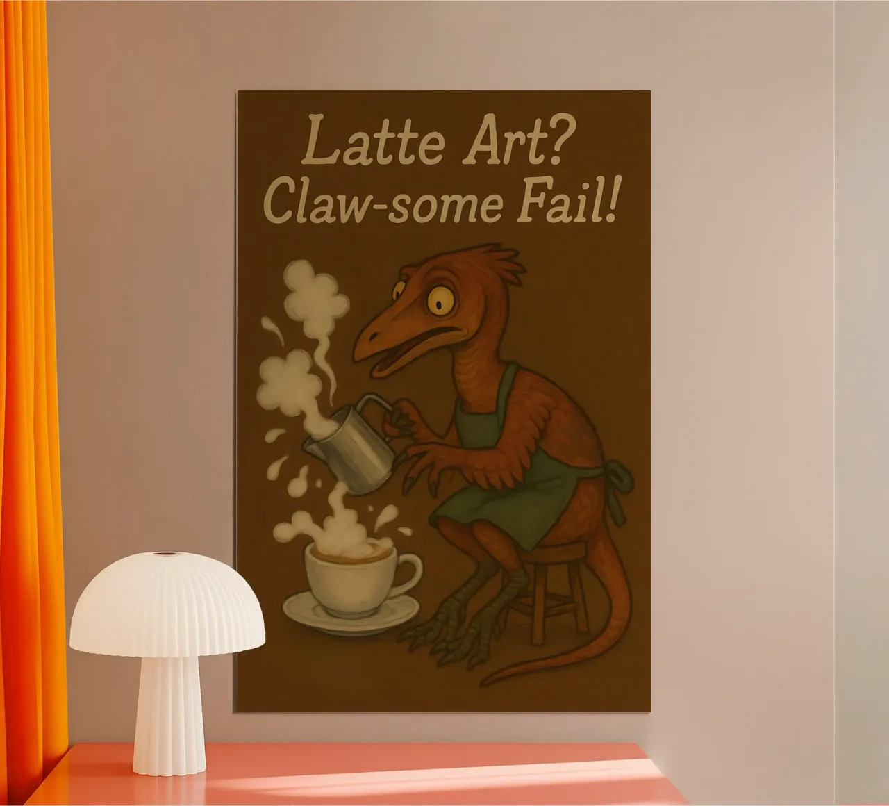 Funny Chirostenotes meme poster by Funny Humor Art
