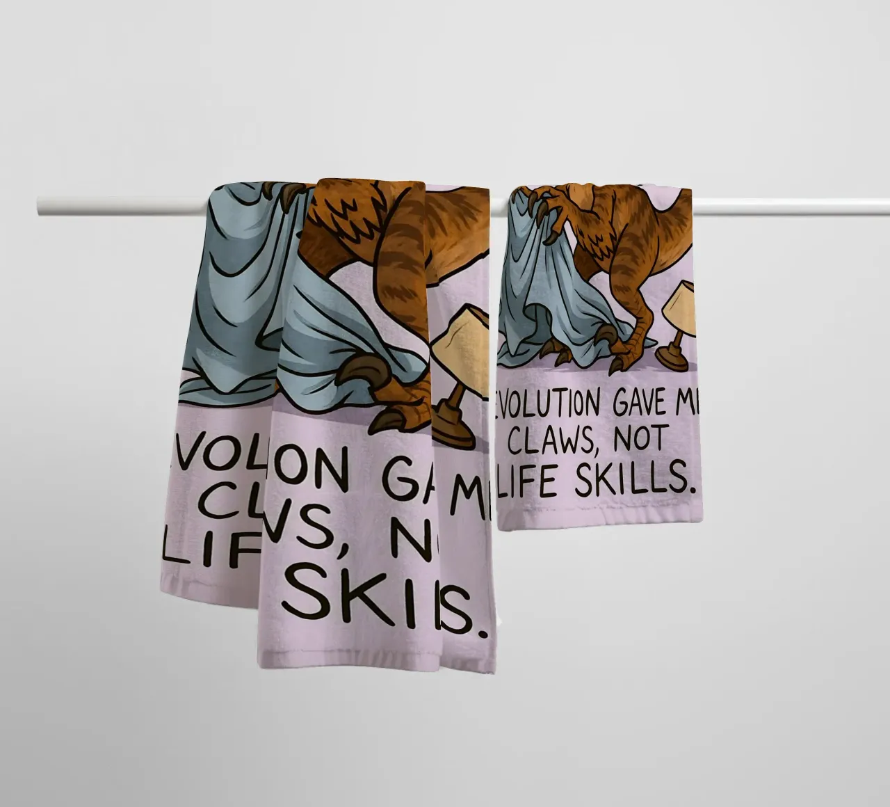 Mème Megaraptor amusant serviette de bain de Funny Humor Art