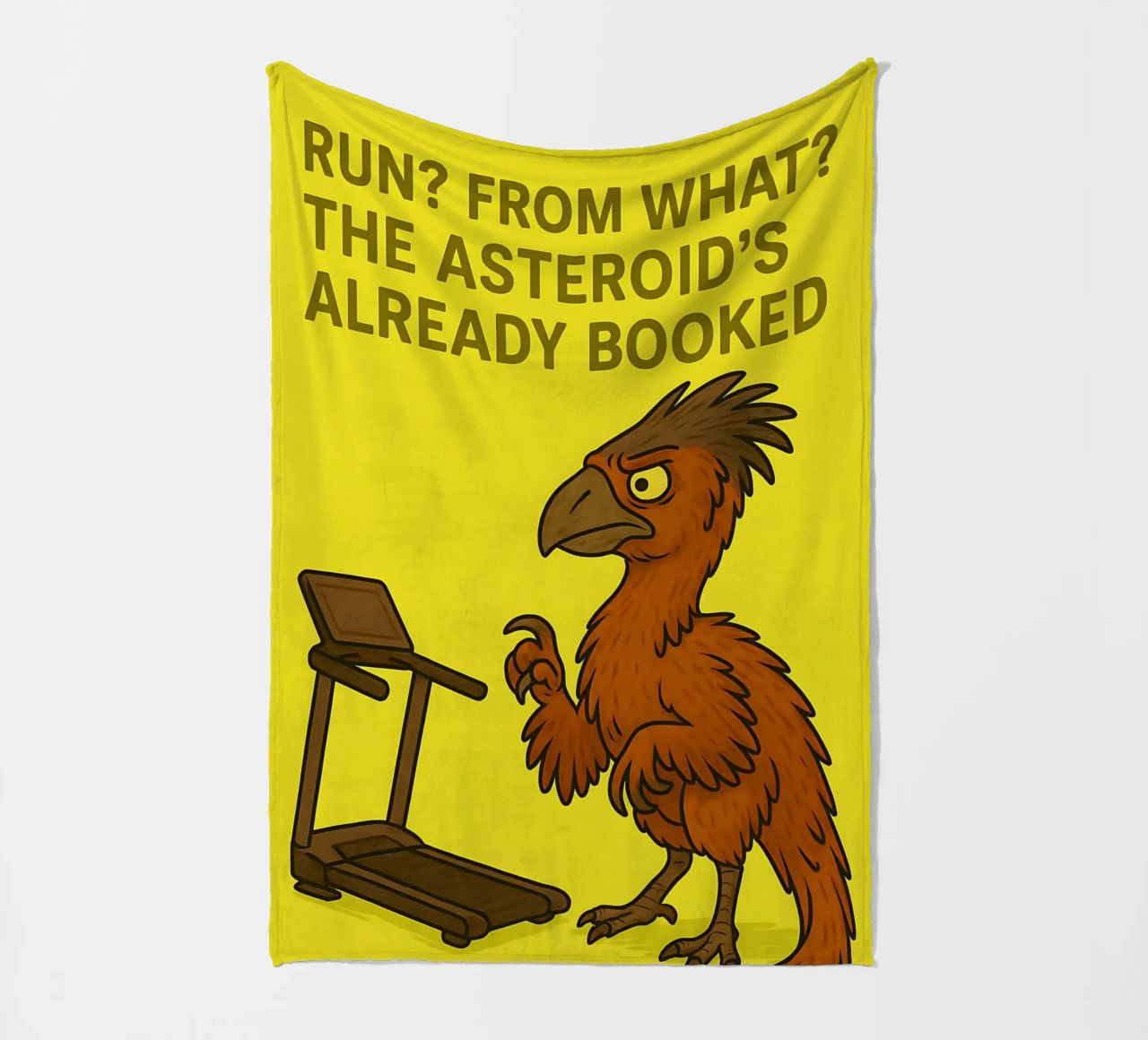 Funny Gigantoraptor Meme coperta in pile da Funny Humor Art