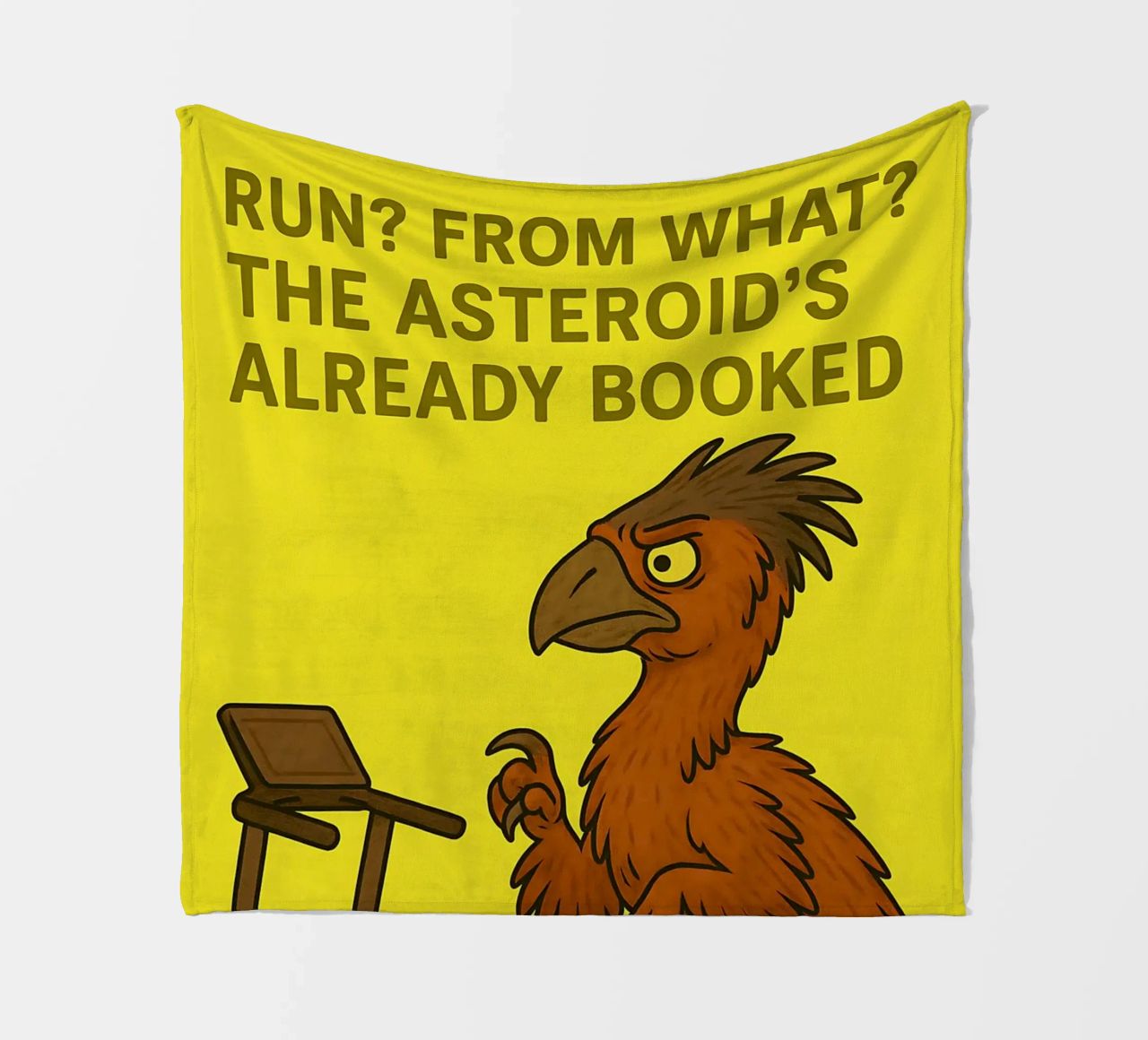 Funny Gigantoraptor Meme coperta in pile da Funny Humor Art