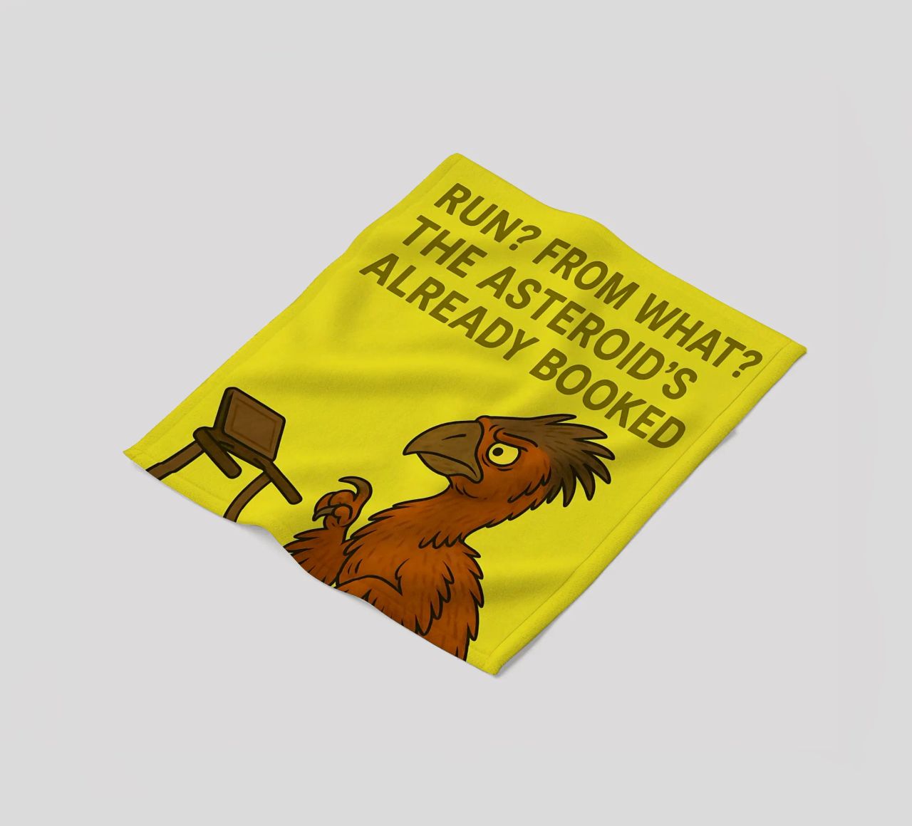 Funny Gigantoraptor Meme coperta in pile da Funny Humor Art