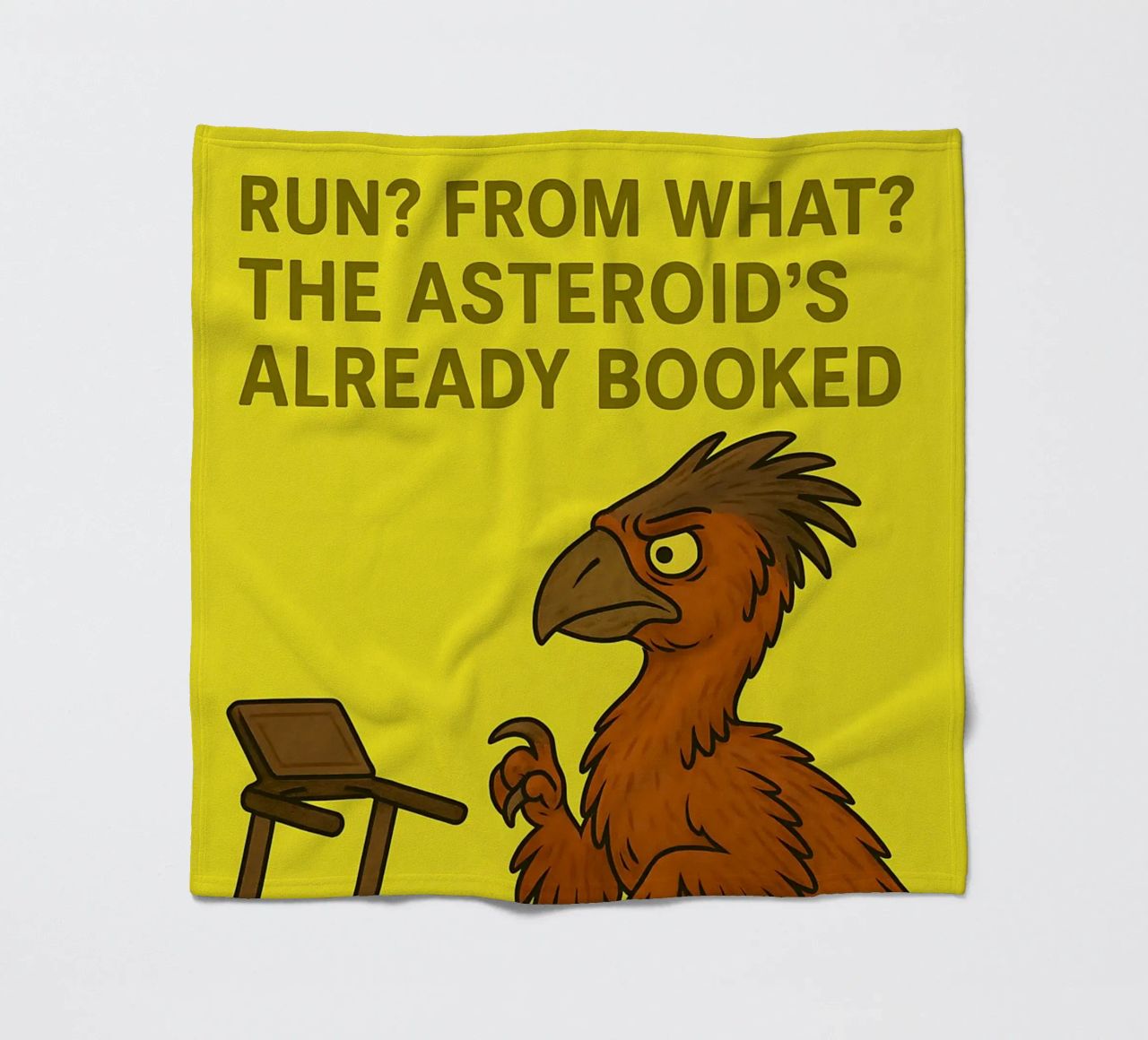 Funny Gigantoraptor Meme coperta in pile da Funny Humor Art