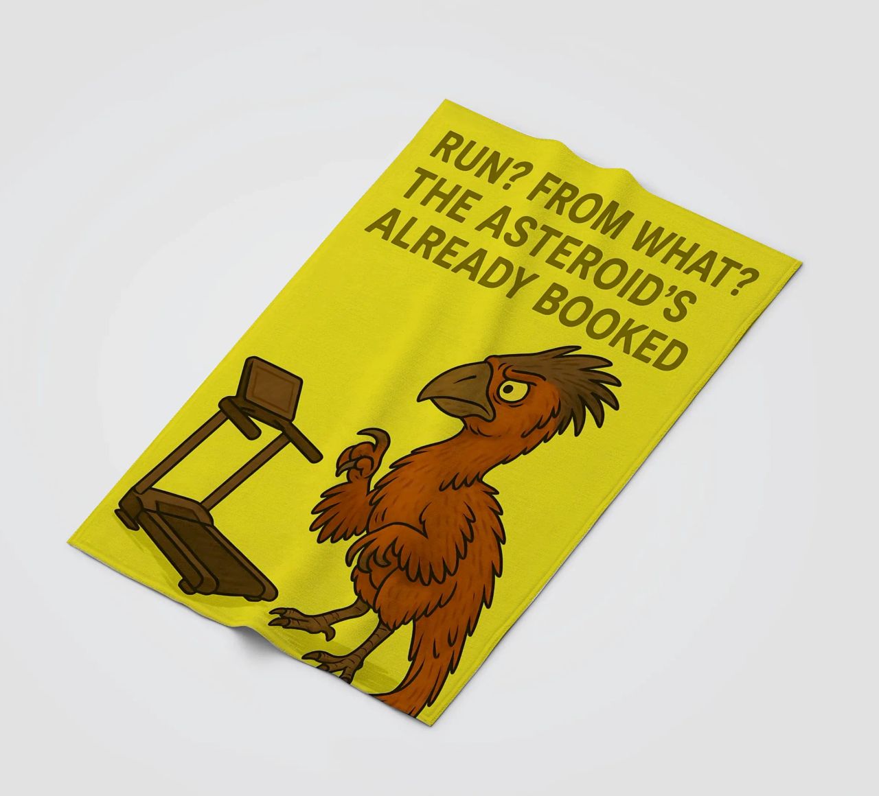 Funny Gigantoraptor Meme coperta in pile da Funny Humor Art