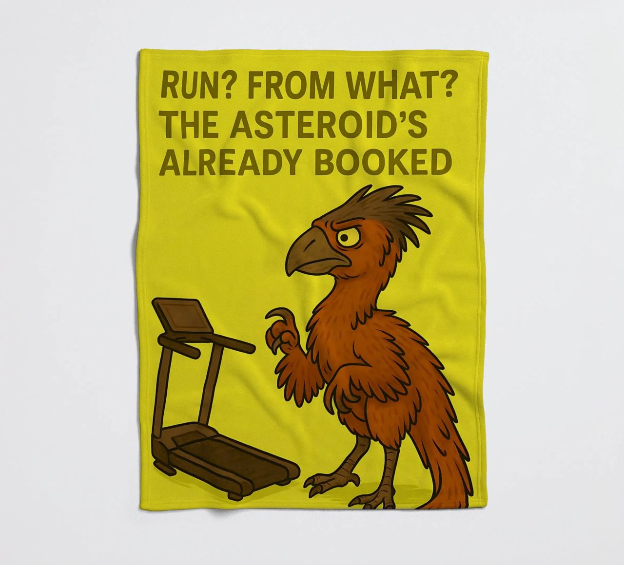 Funny Gigantoraptor Meme coperta in pile da Funny Humor Art