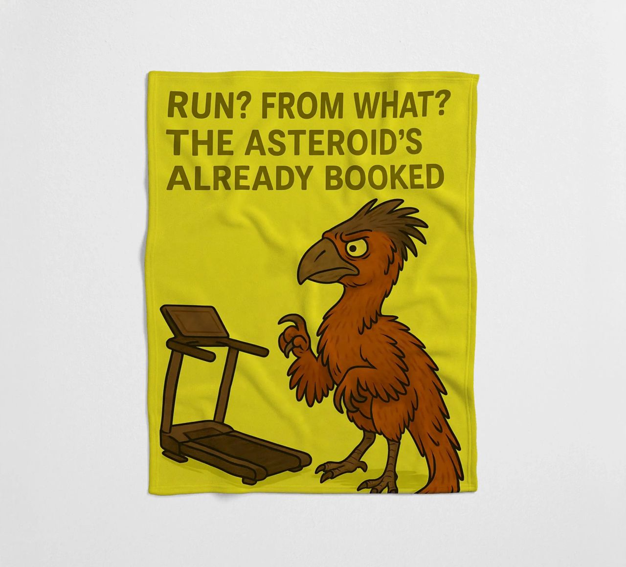 Funny Gigantoraptor Meme coperta in pile da Funny Humor Art
