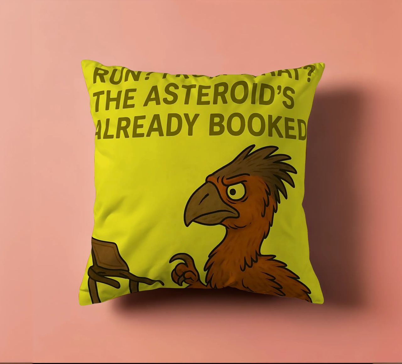 Funny Gigantoraptor Meme cuscino da Funny Humor Art