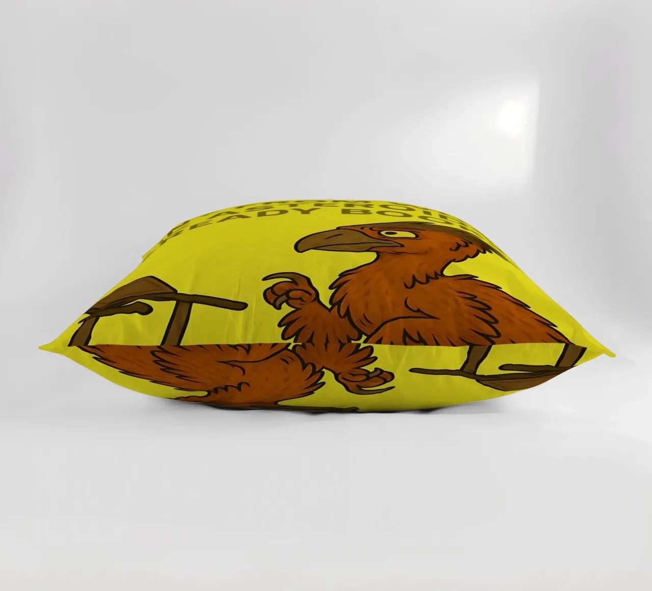 Lustiges Gigantoraptor Meme Kissen von Funny Humor Art