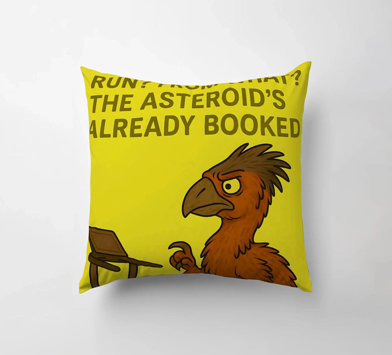 Funny Gigantoraptor Meme cuscino da Funny Humor Art