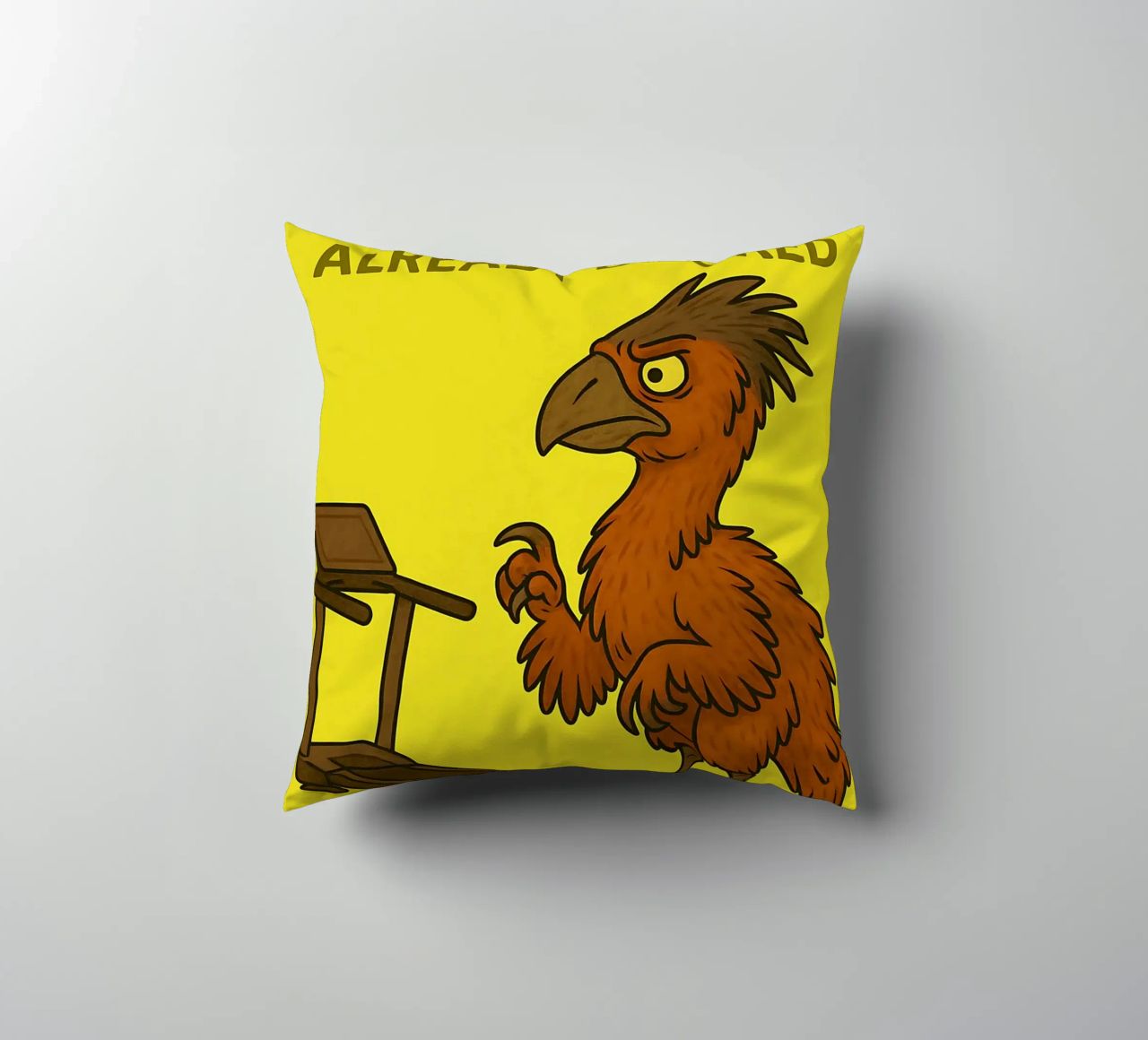 Funny Gigantoraptor Meme cuscino da Funny Humor Art