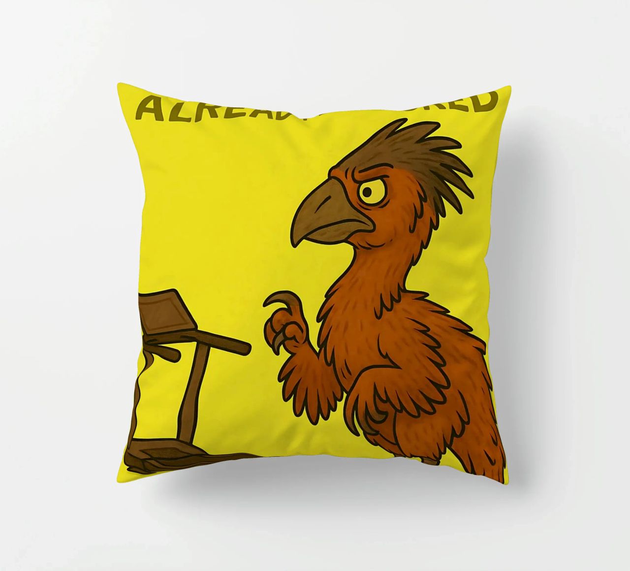 Funny Gigantoraptor Meme cuscino da Funny Humor Art