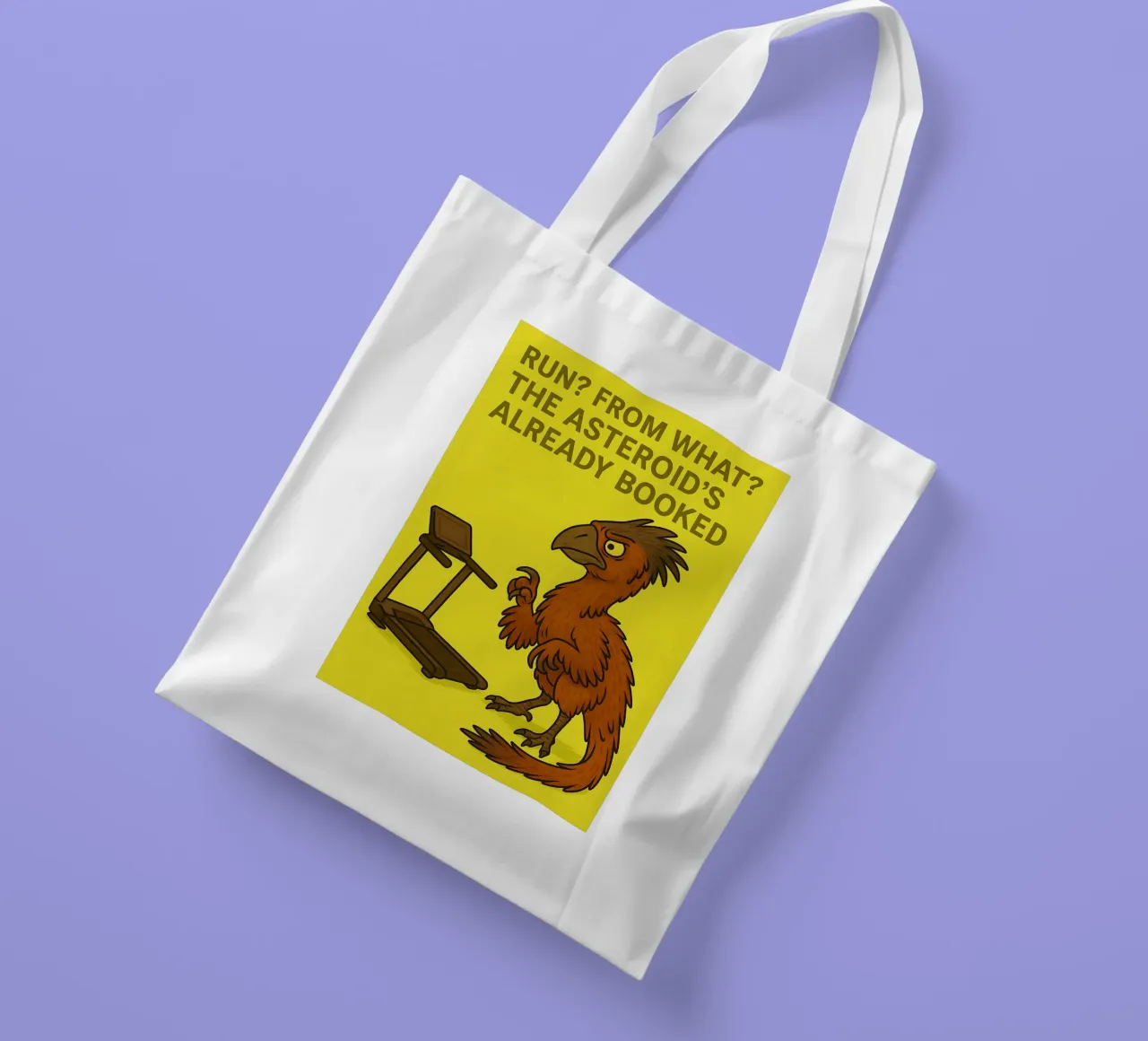 Funny Gigantoraptor Meme borsa in juta da Funny Humor Art