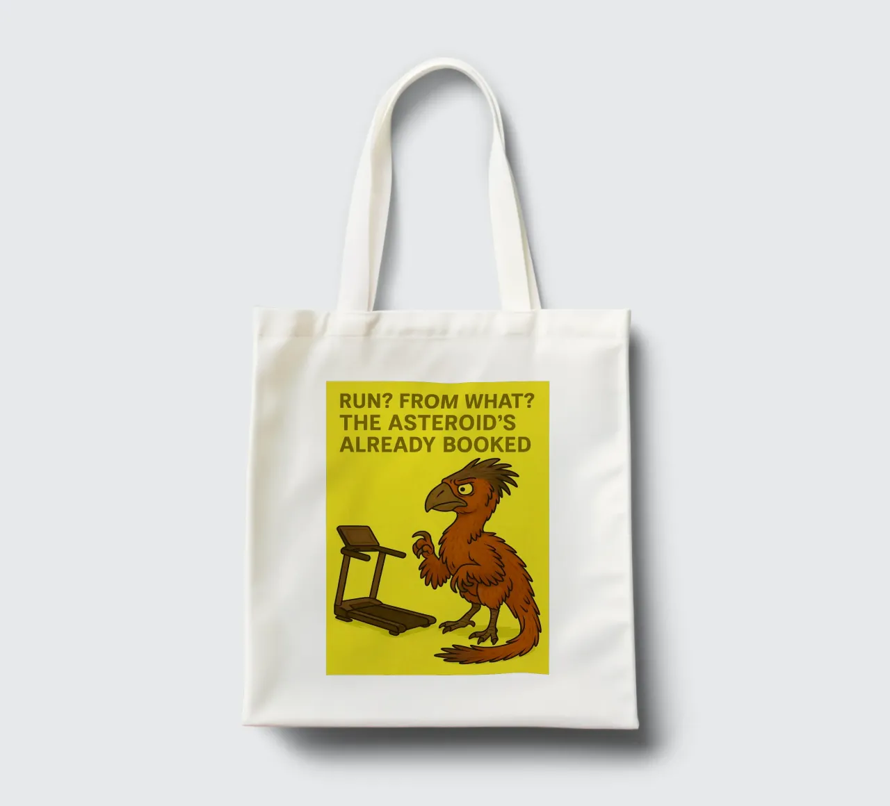 Funny Gigantoraptor Meme borsa in juta da Funny Humor Art