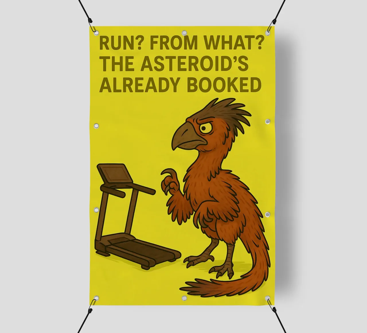 Funny Gigantoraptor Meme telo in pvc da Funny Humor Art