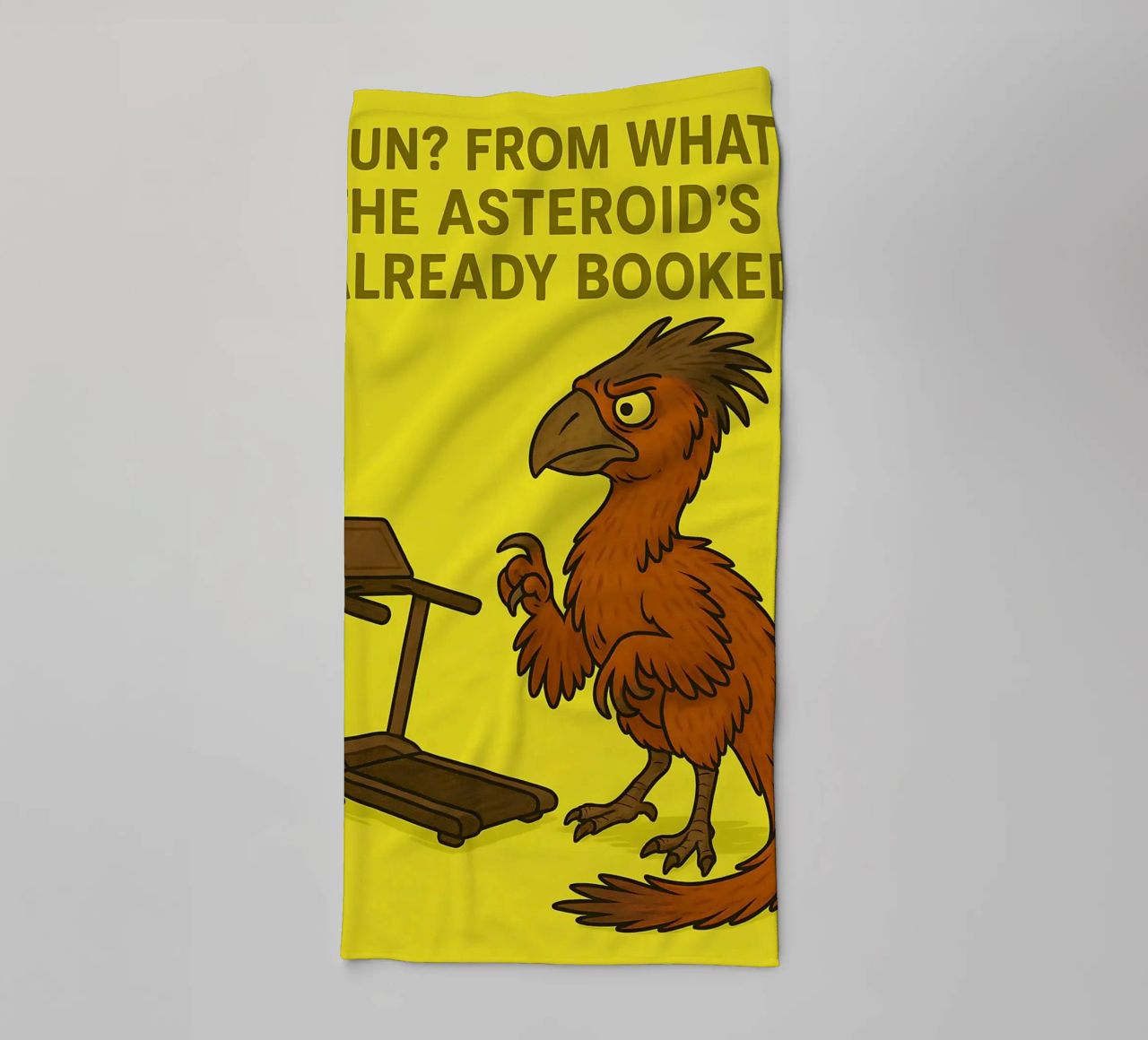 Funny Gigantoraptor Meme asciugamano da bagno da Funny Humor Art