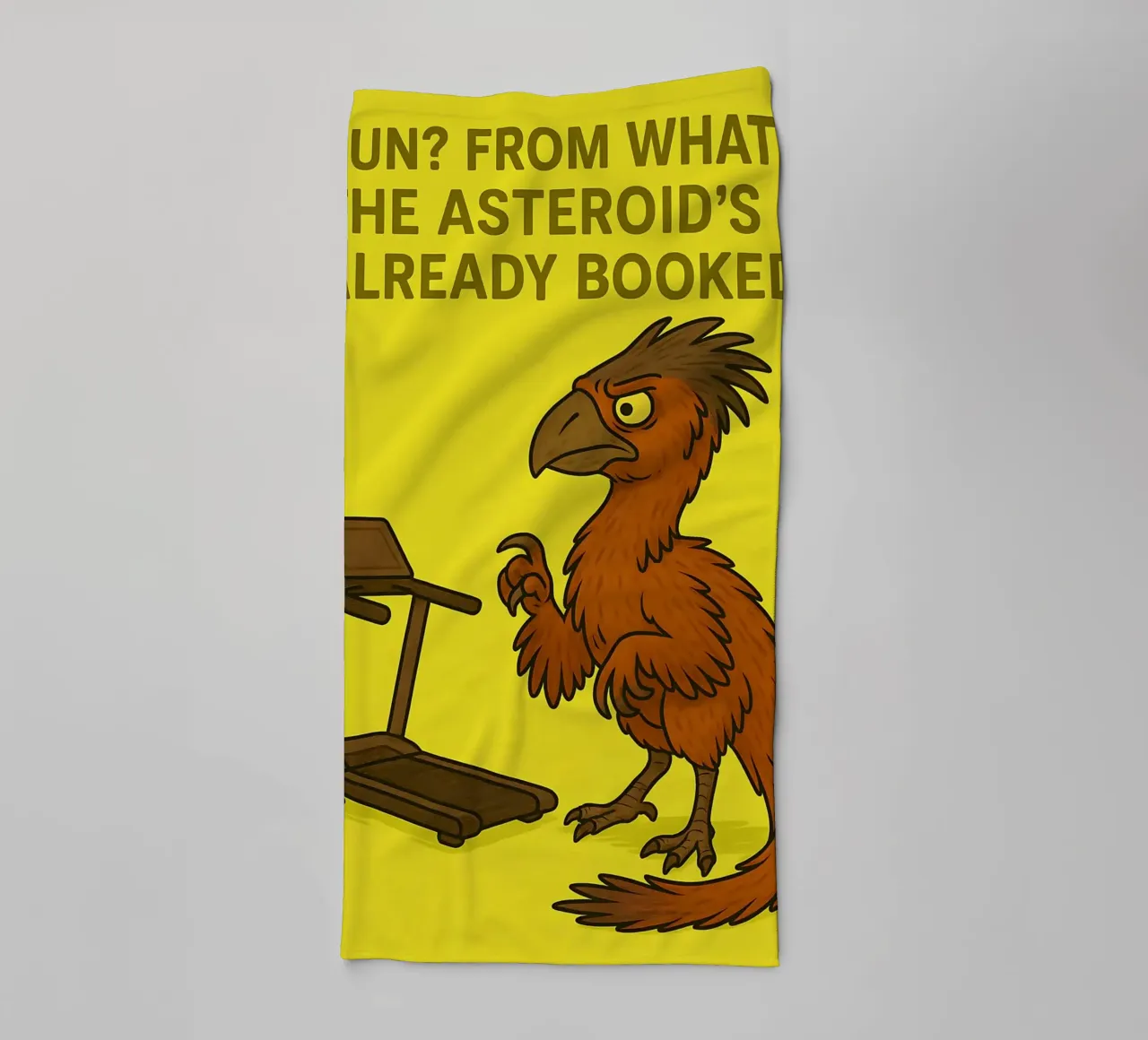 Funny Gigantoraptor Meme asciugamano da bagno da Funny Humor Art