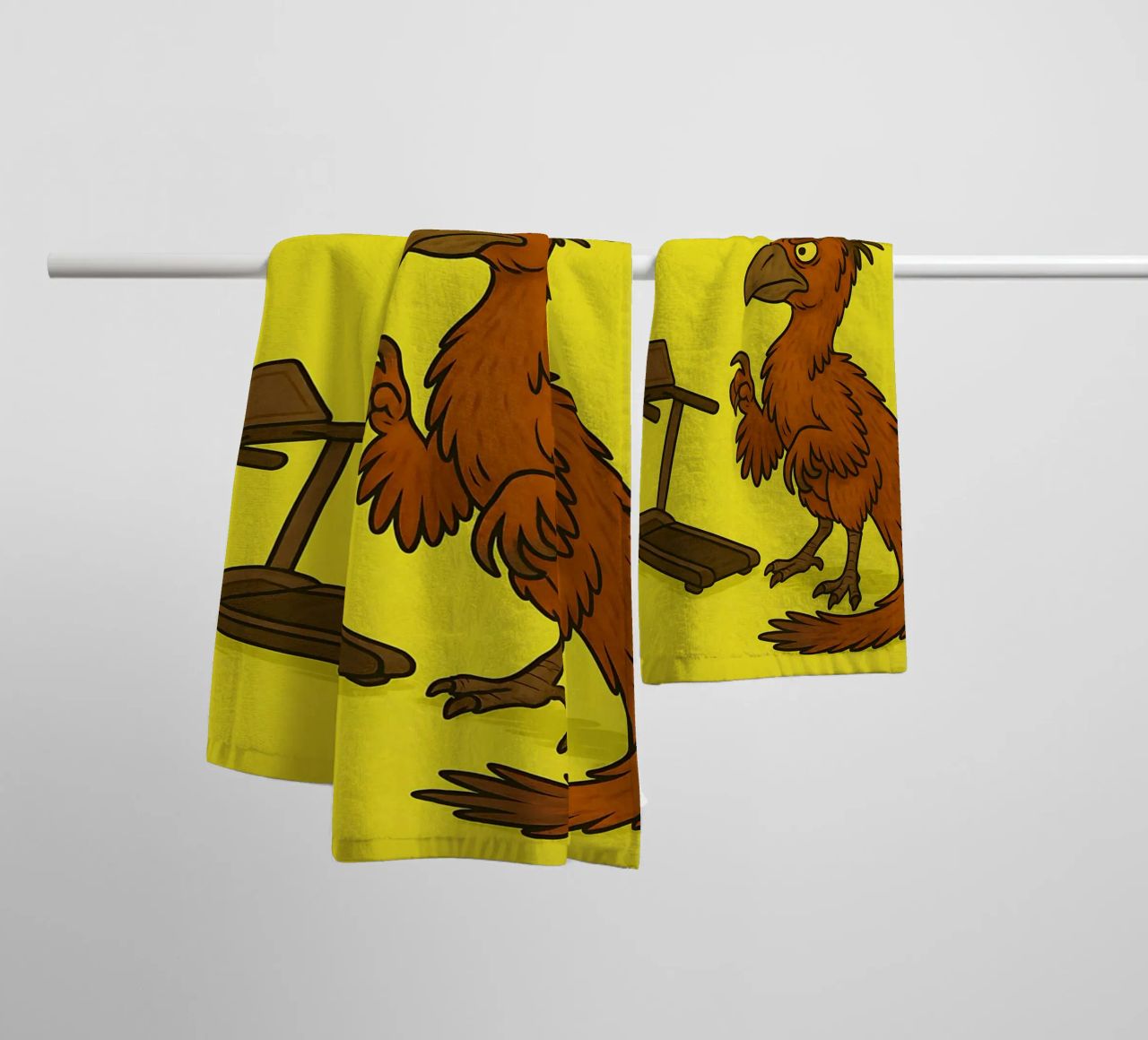 Funny Gigantoraptor Meme asciugamano da bagno da Funny Humor Art