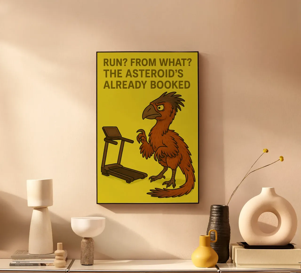 Funny Gigantoraptor Meme plexiglass da Funny Humor Art