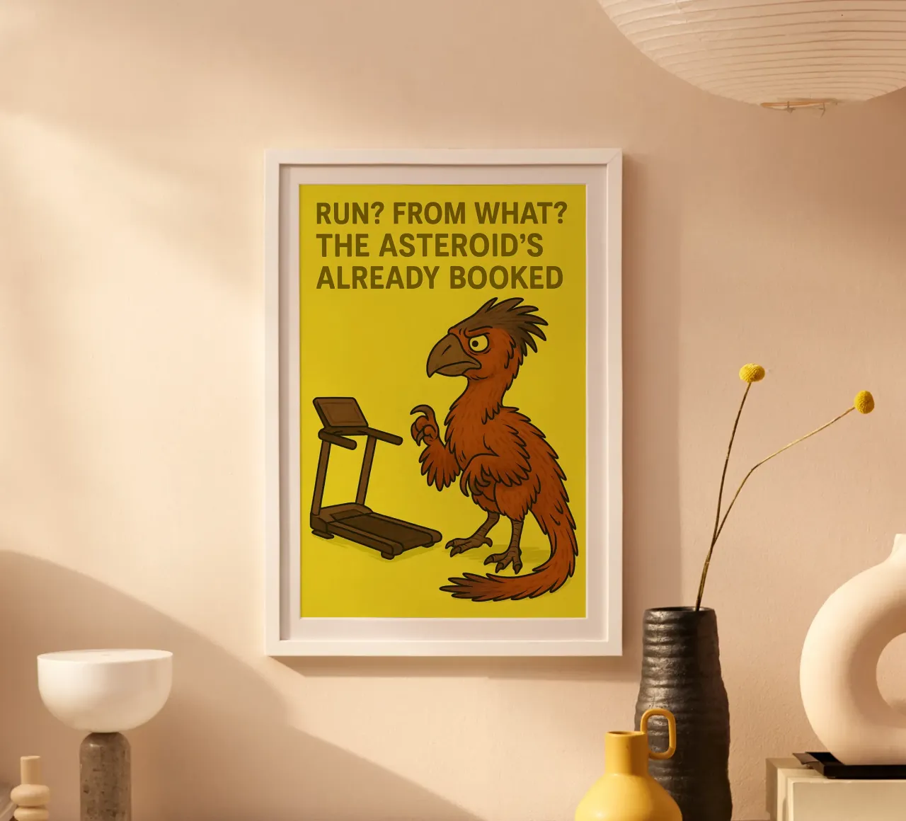 Funny Gigantoraptor Meme poster da Funny Humor Art