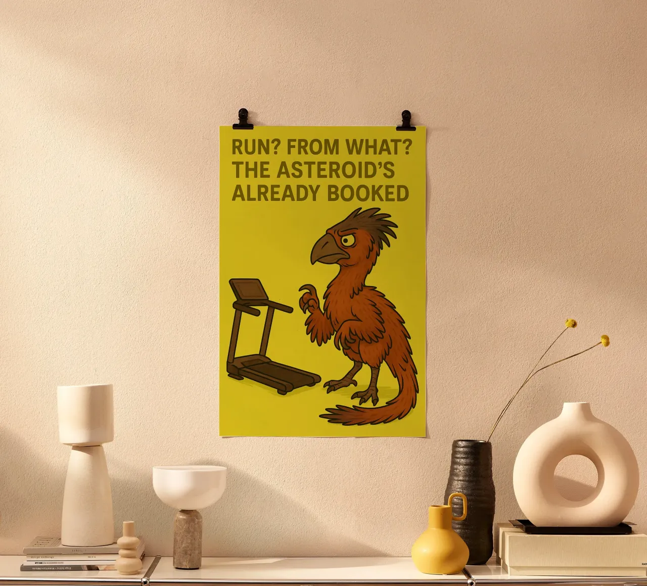 Funny Gigantoraptor Meme poster da Funny Humor Art