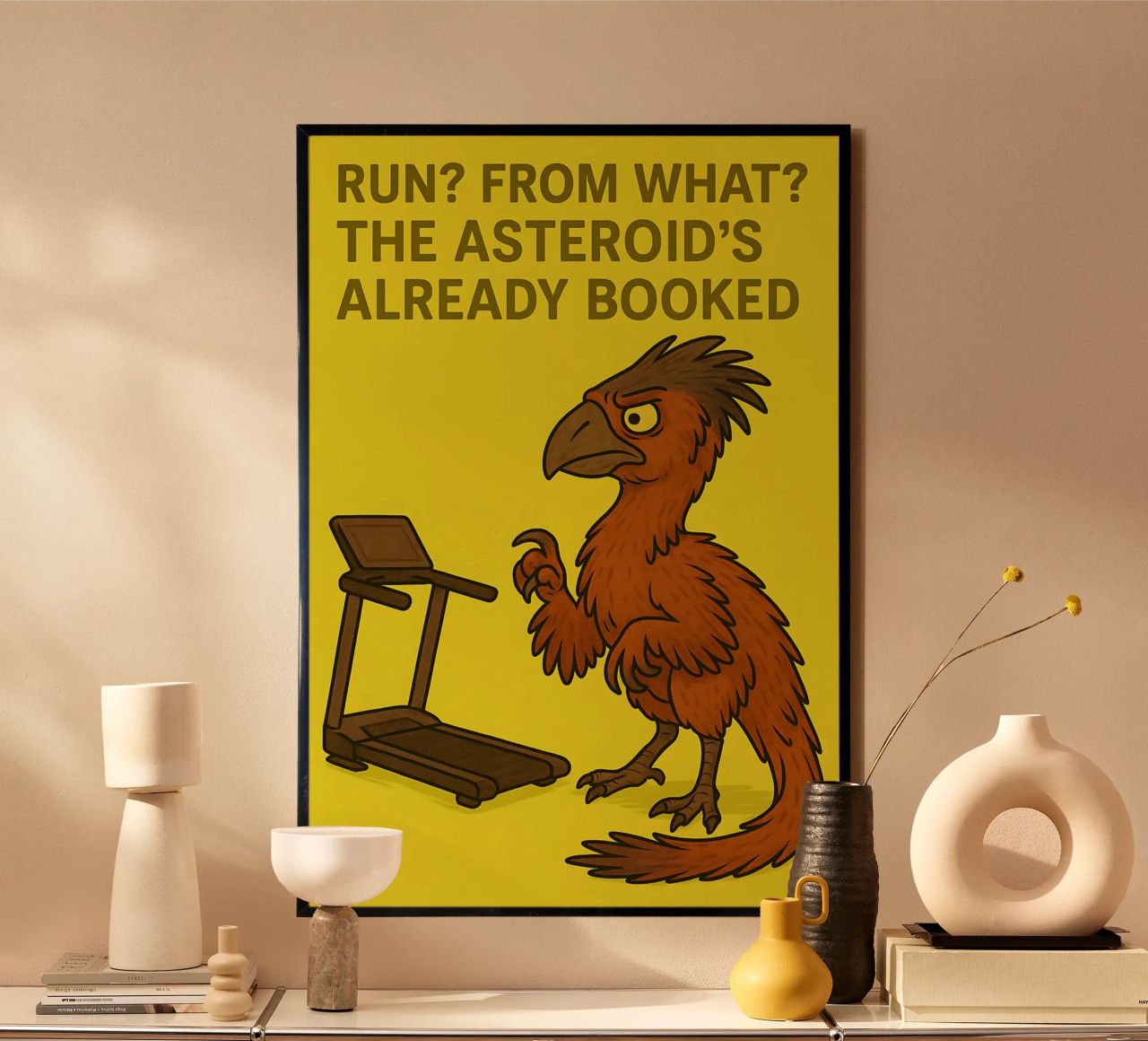 Funny Gigantoraptor Meme carta hahnemühle da Funny Humor Art