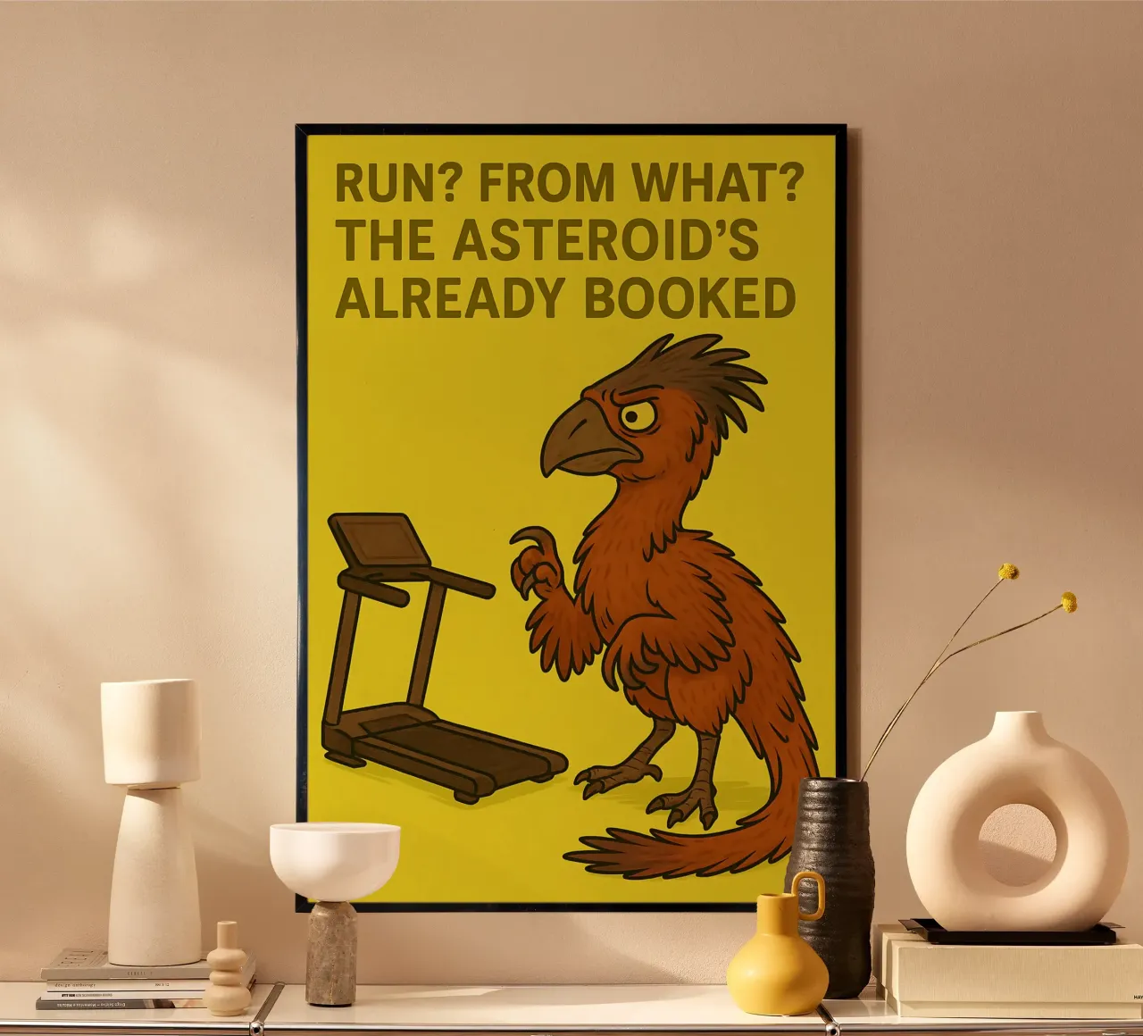 Funny Gigantoraptor Meme poster da Funny Humor Art