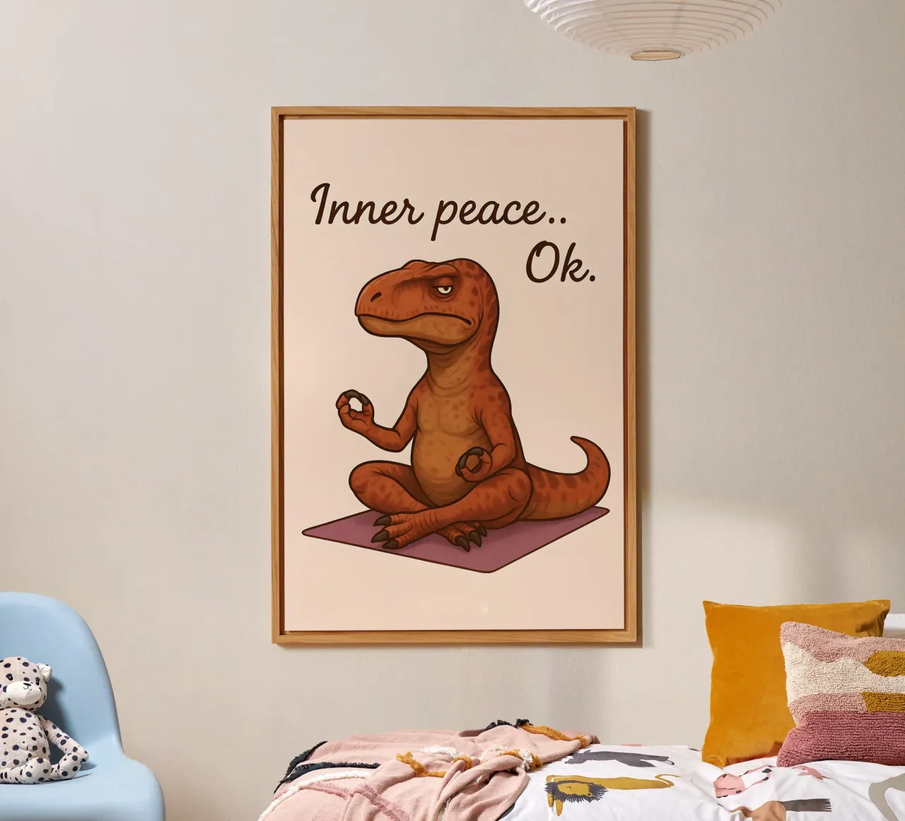 Meme divertente Mapusaurus alluminio dibond da Funny Humor Art