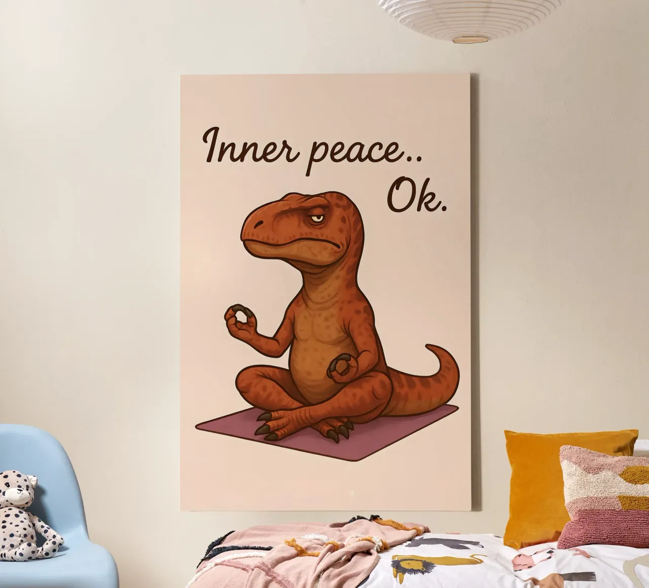 Funny Mapusaurus Meme canvas with Floater frame by Funny Humor Art