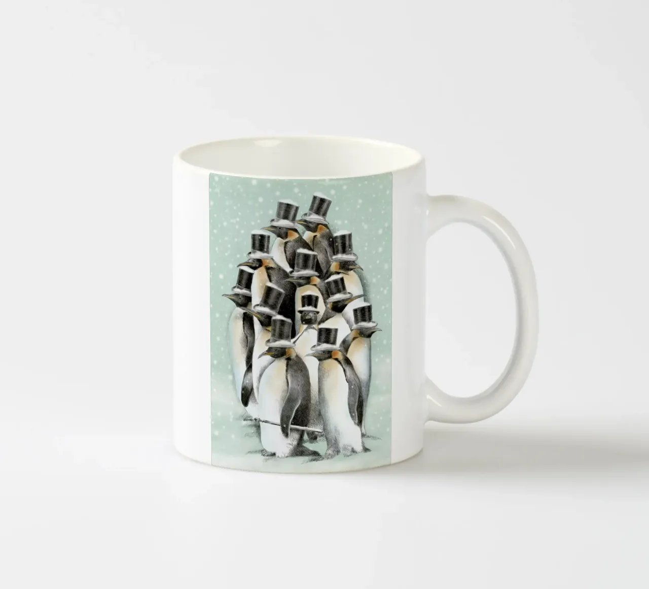 A gathering in the snow tazza in ceramica da Eric Fan