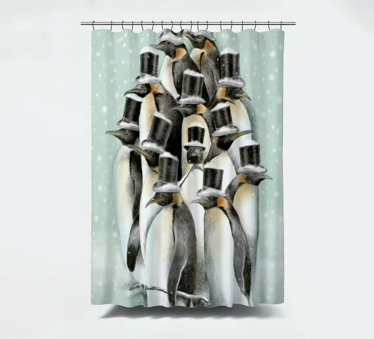 A gathering in the snow tenda da doccia da Eric Fan