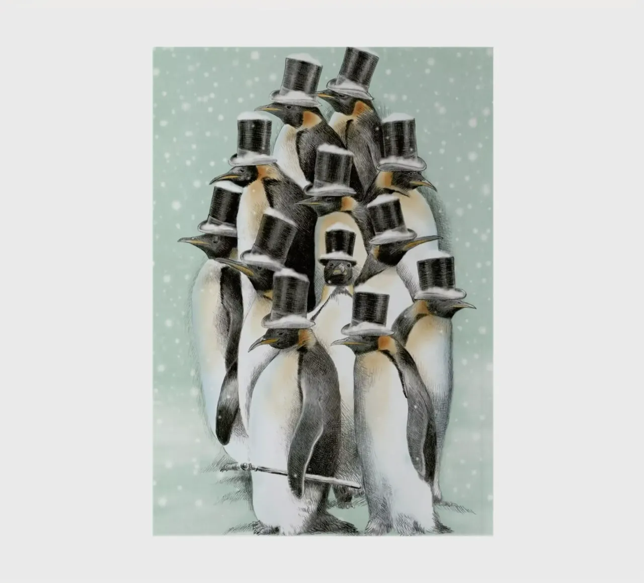 A gathering in the snow notebook by Eric Fan