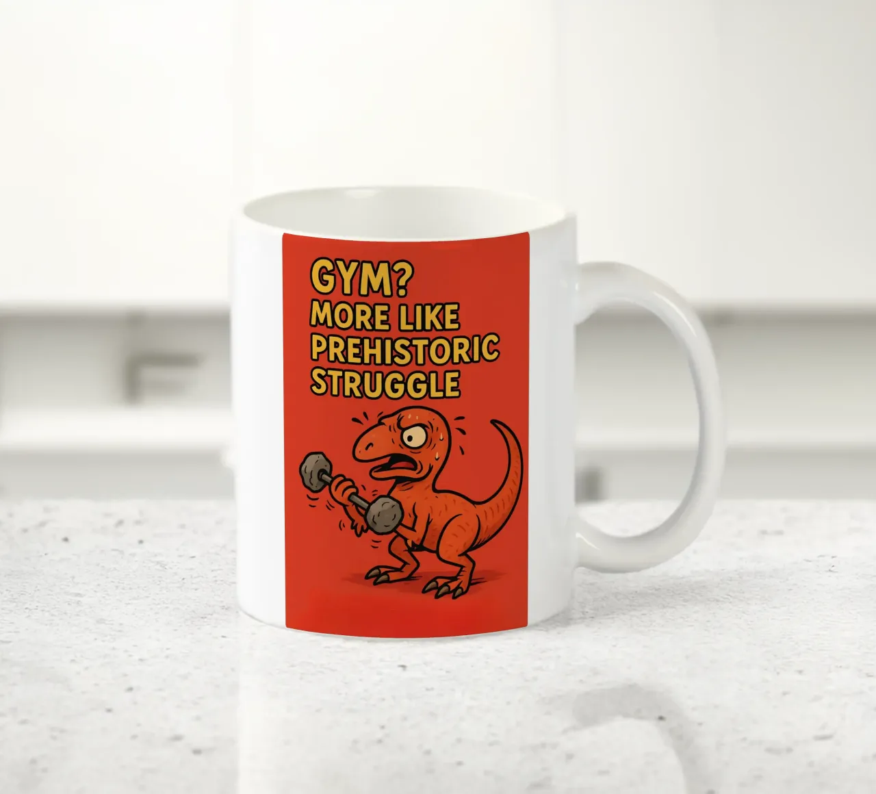 Meme divertente Eoraptor tazza in ceramica da Funny Humor Art