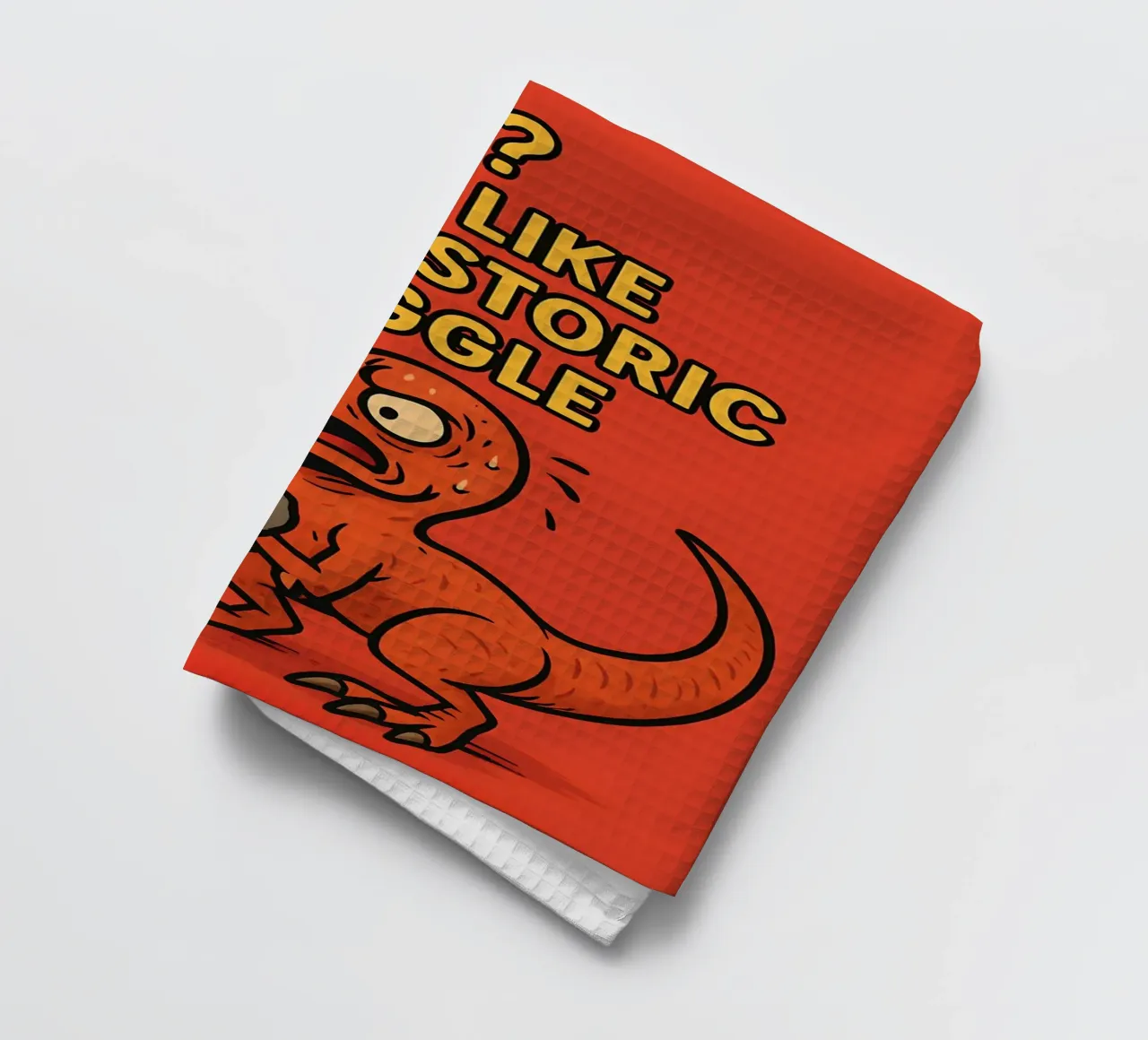 Lustiges Eoraptor-Memo Geschirrtuch von Funny Humor Art
