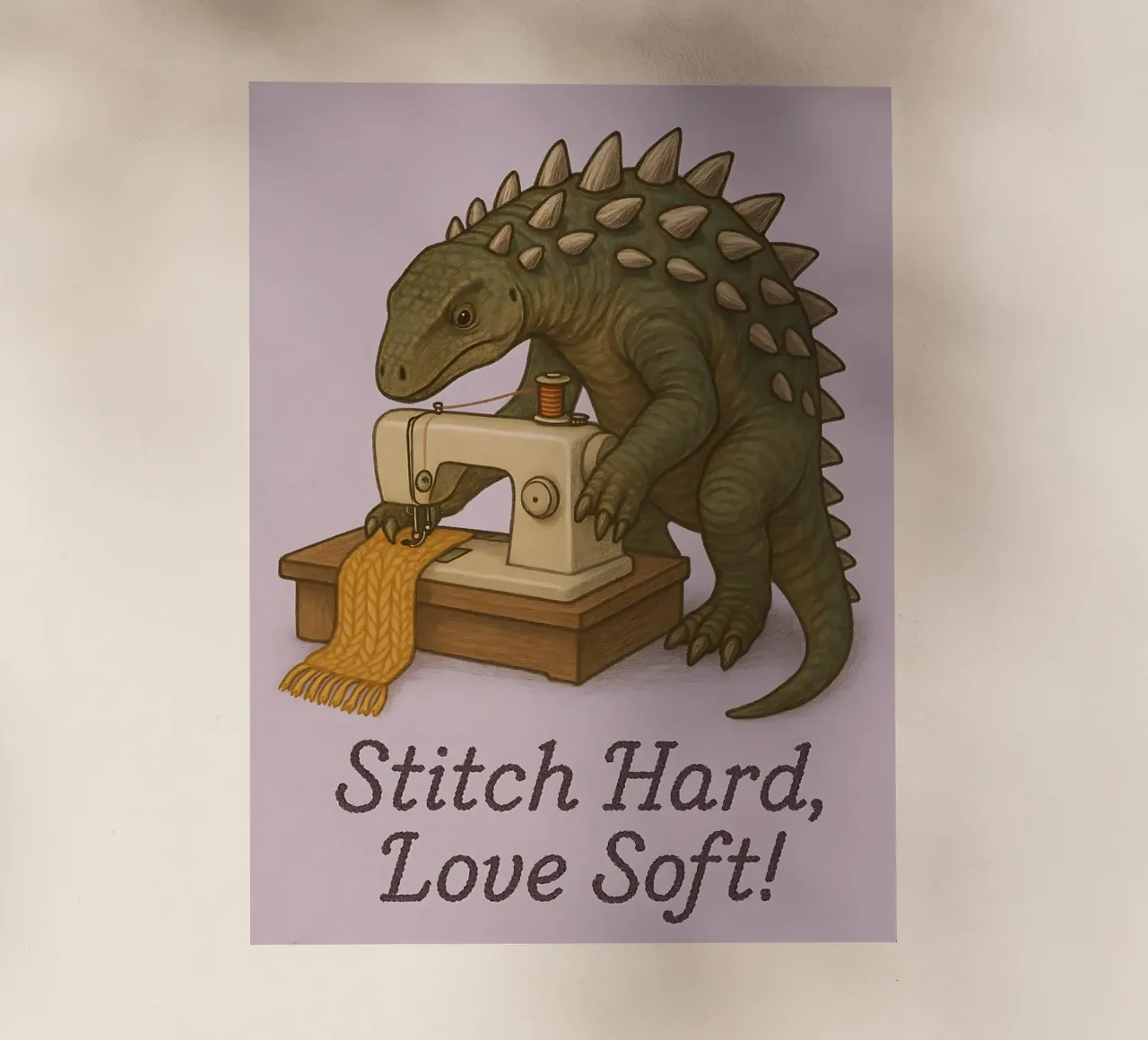 Funny Scelidosaurus Meme pellicola backlit da Funny Humor Art