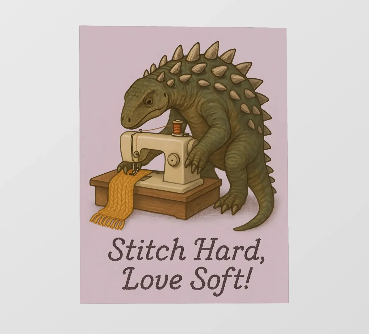 Funny Scelidosaurus Meme pellicola backlit da Funny Humor Art