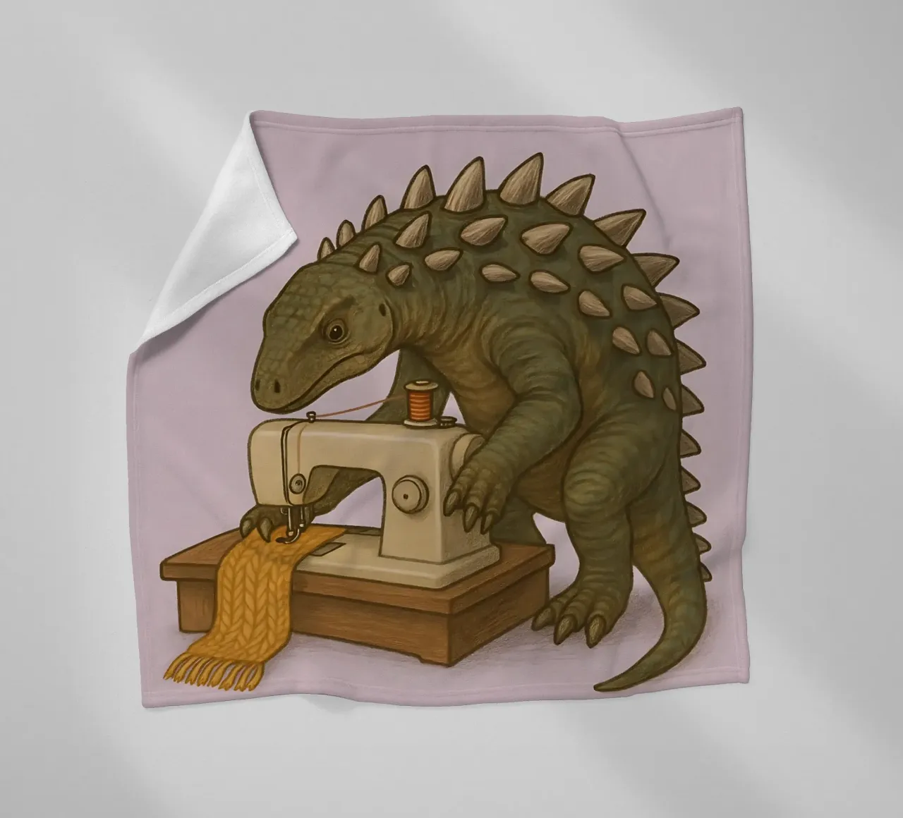 Funny Scelidosaurus Meme coperta in pile da Funny Humor Art