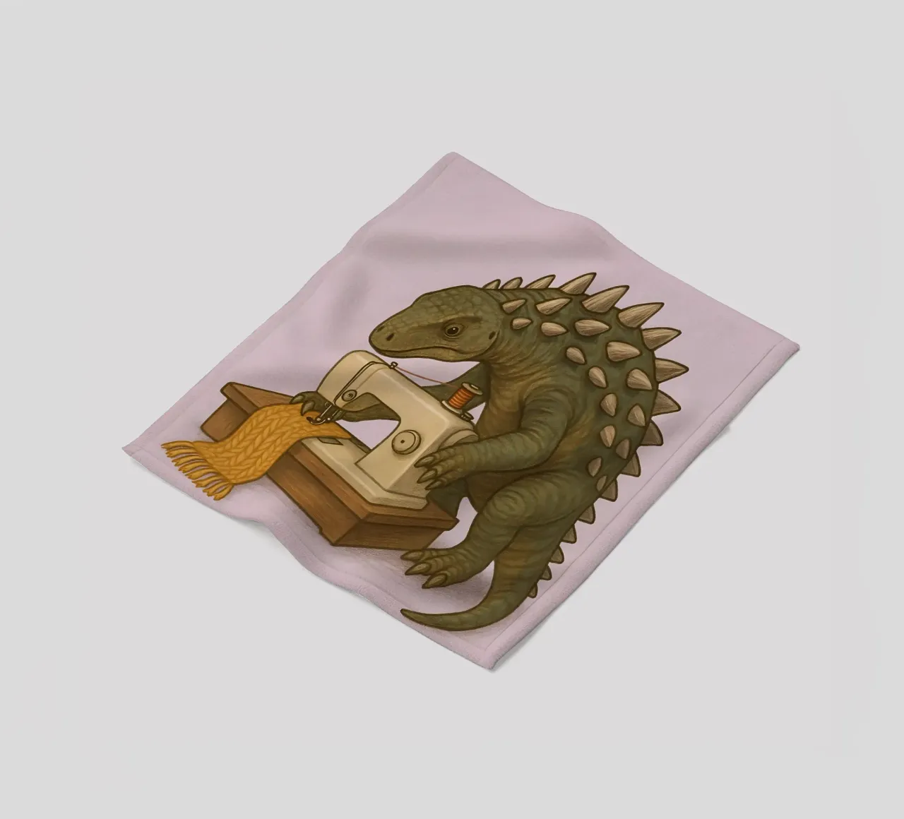 Funny Scelidosaurus Meme coperta in pile da Funny Humor Art