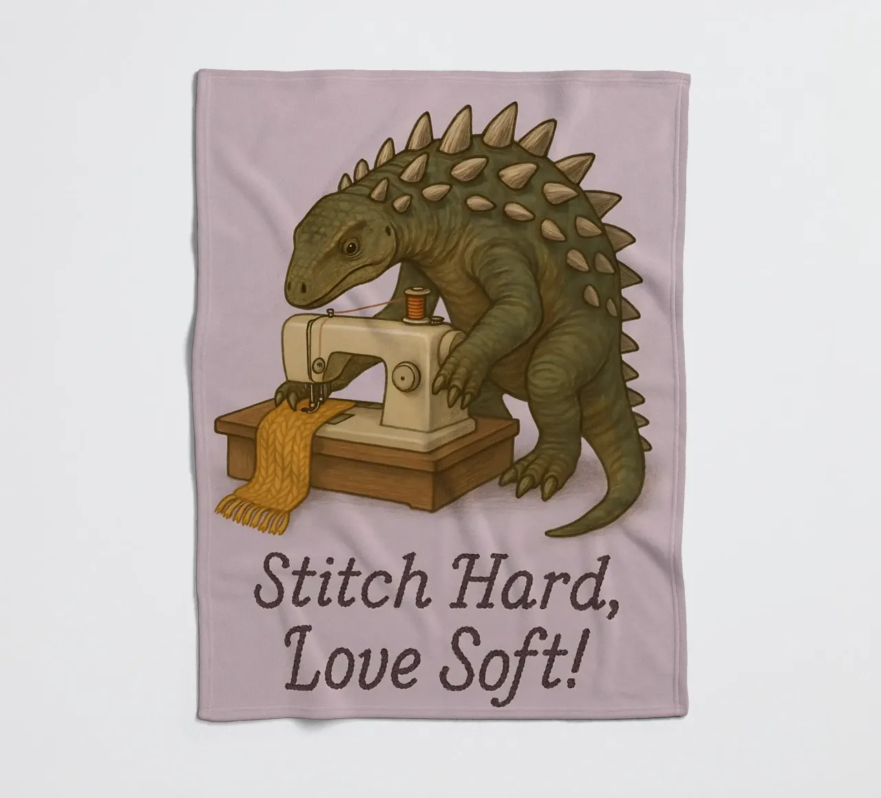 Funny Scelidosaurus Meme coperta in pile da Funny Humor Art