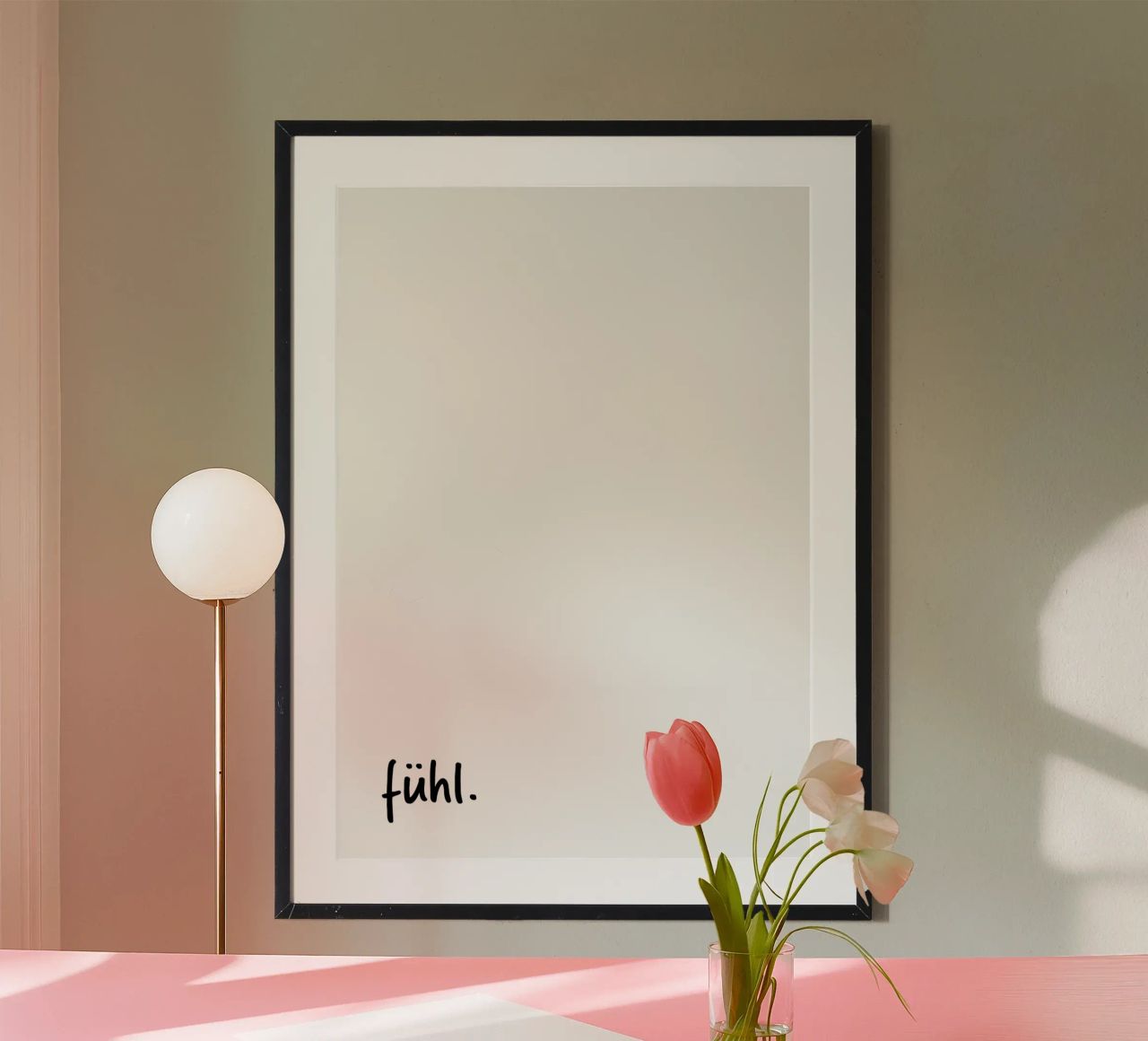 fühl. Poster von FRICKE DESIGN