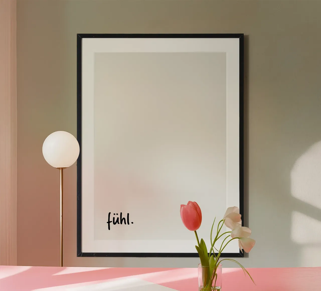 sensazione. poster con telaio in legno da FRICKE DESIGN