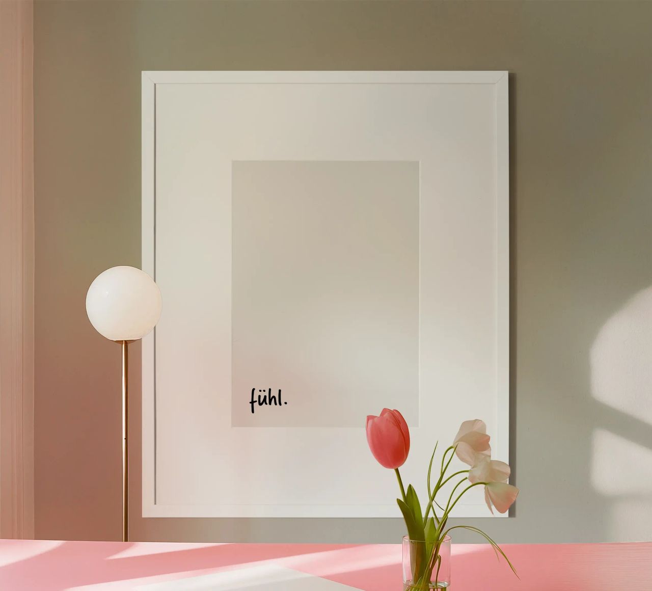 fühl. Poster von FRICKE DESIGN